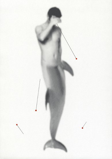 Shen Wei , Untiteld (Merman), 2013, Ink on Archival Inkjetprint, 11,7  x 16,5 inches
