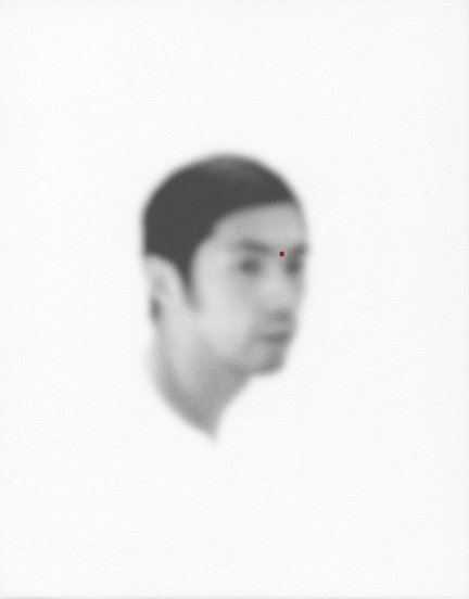 Shen Wei , Untiteld (Third Eye), 2013, Acrylic on Archival Inkjetprint, 17 x 14 inches