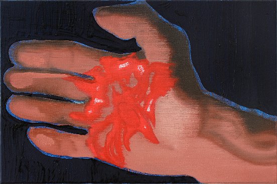 His Hands (Right), 2009, oil on canvas, 40 x 60 cm