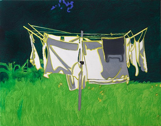 White Laundry, 2009, oil on canvas, 130 x 165 cm