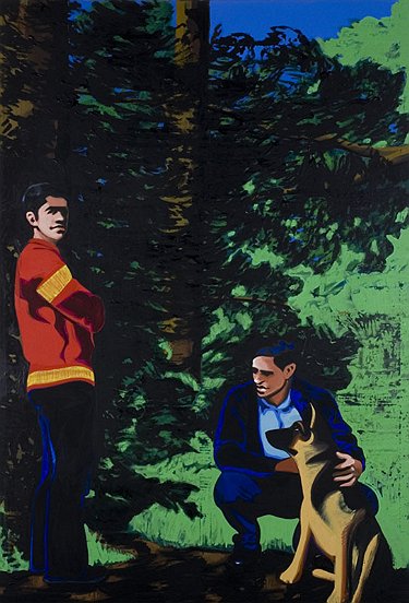 Au coeur du Vert, 2007, approx 220 x 150 cm,  oil on canvas