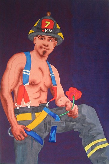 Pompier, 2006, 150 x 100 cm, acrylic on canvas