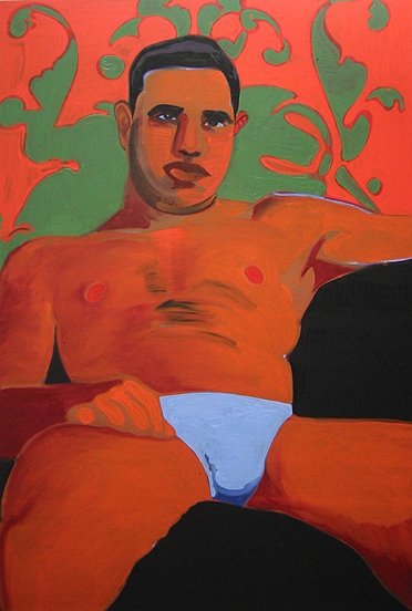 Latin Lover II, 2003, 220 x 150 cm,  oil on canvas