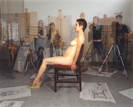 Naked/Nude, 2006, c-type print on aluminium, 126 x 153 cm