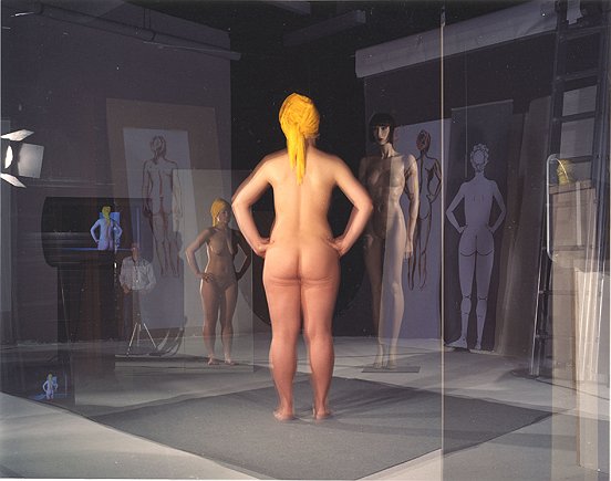 Petra Turns To Face Her Representations, 2006, c-type print on aluminium, 127 x 157 cm